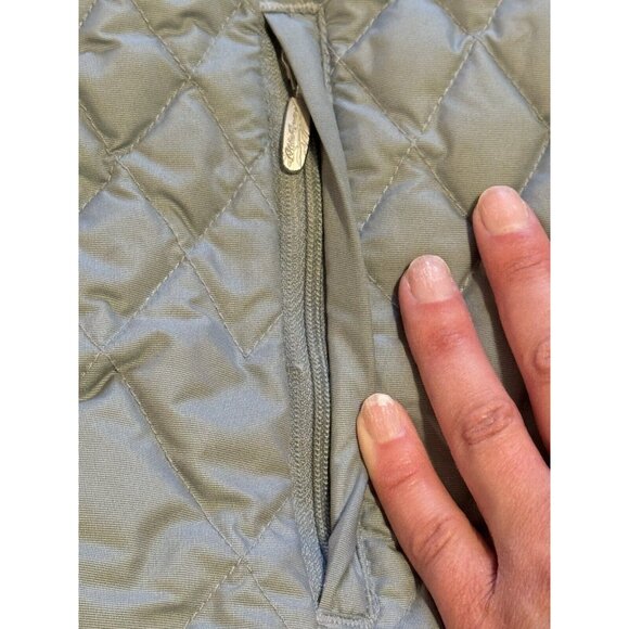 Eddie Bauer Size Medium Premium Goose Down Quilted Puffer‎ Vest Preppy Womens - Picture 8 of 16